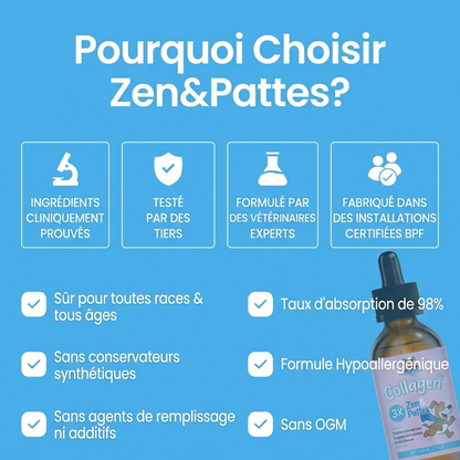 Zen & Pattes® Collagène Liquide Premium
